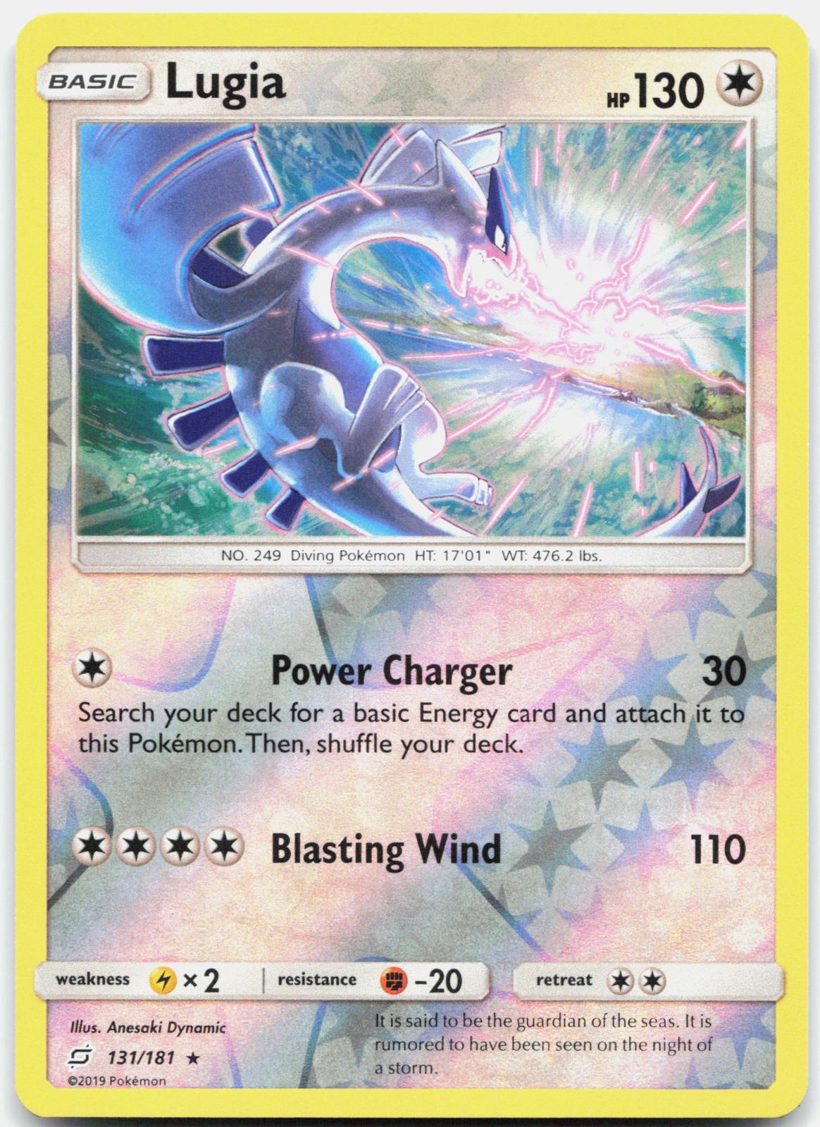 Lugia 131/181 Holo Rare Team Up Pokemon Near Mint