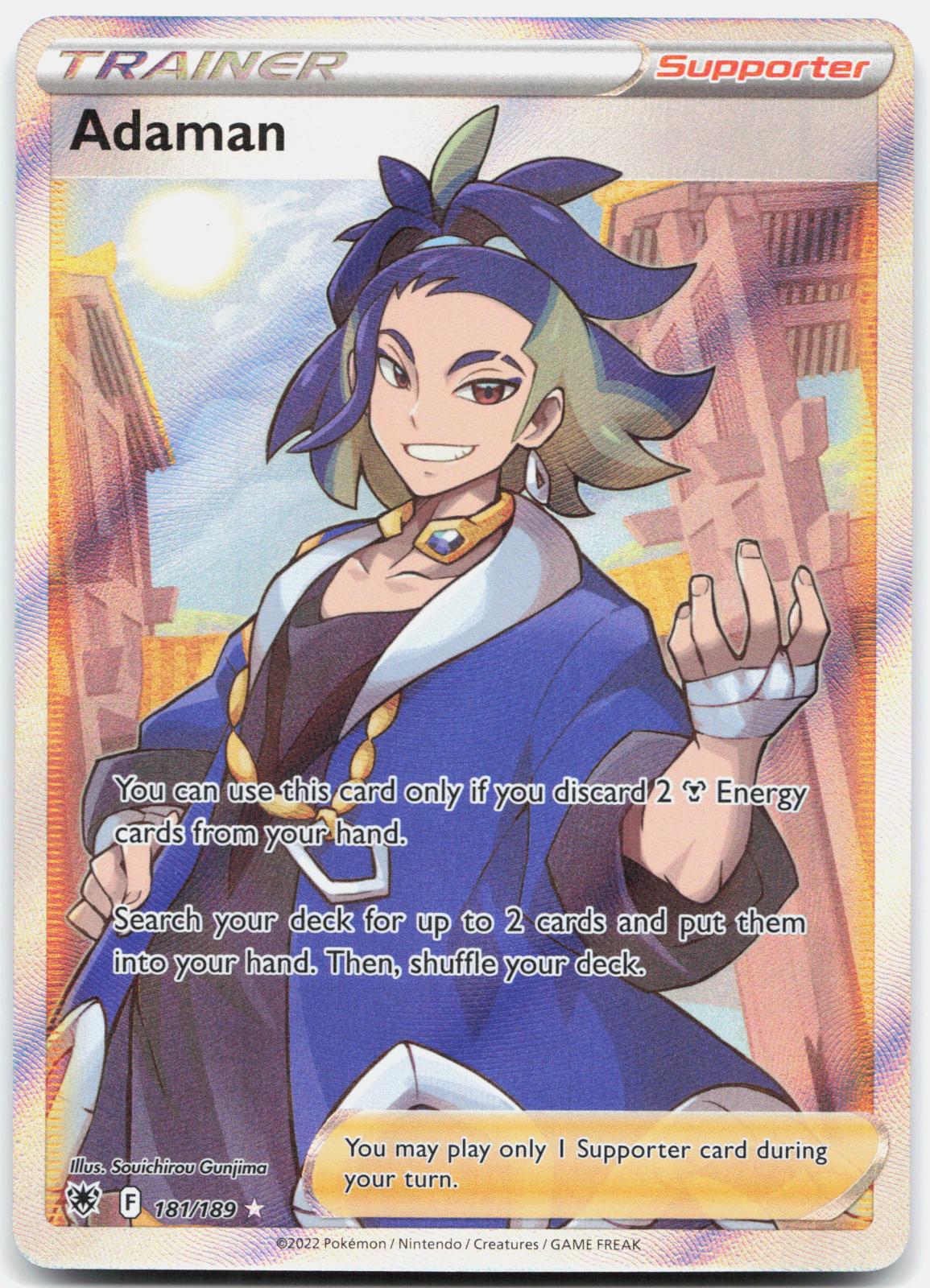 Adaman 181/189 Ultra Rare Astral Radiance Pokemon Holo Near Mint