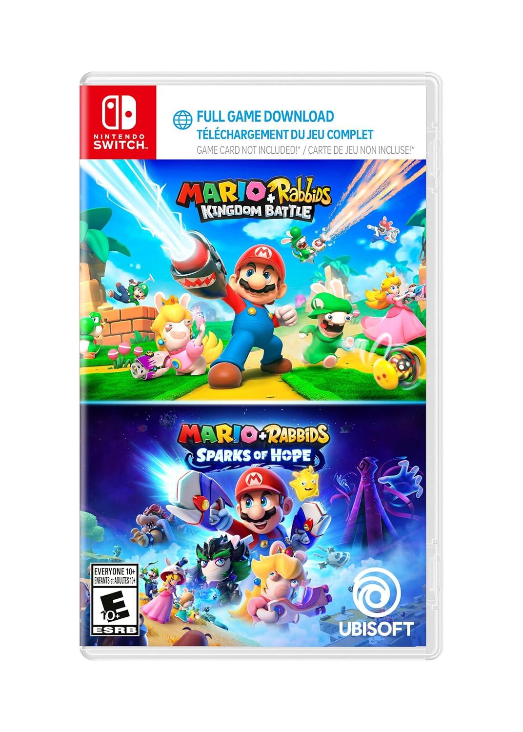 Mario + Rabbids Kingdom Battle & Mario + Rabbids Sparks Of Hope [Code In Box] Nintendo Switch