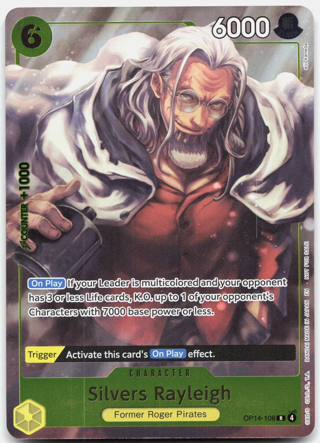 Silvers Rayleigh (Dash Pack) OP14-108 The Azure Sea's Seven One Piece Foil NM