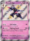 Ceruledge 162/091 Shiny Rare Paldean Fates Pokemon Holo Near Mint