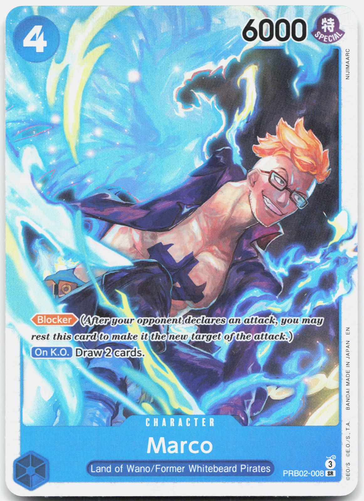 Marco PRB02-008 Super Rare Premium Booster -The Best- Vol. 2 One Piece Foil NM