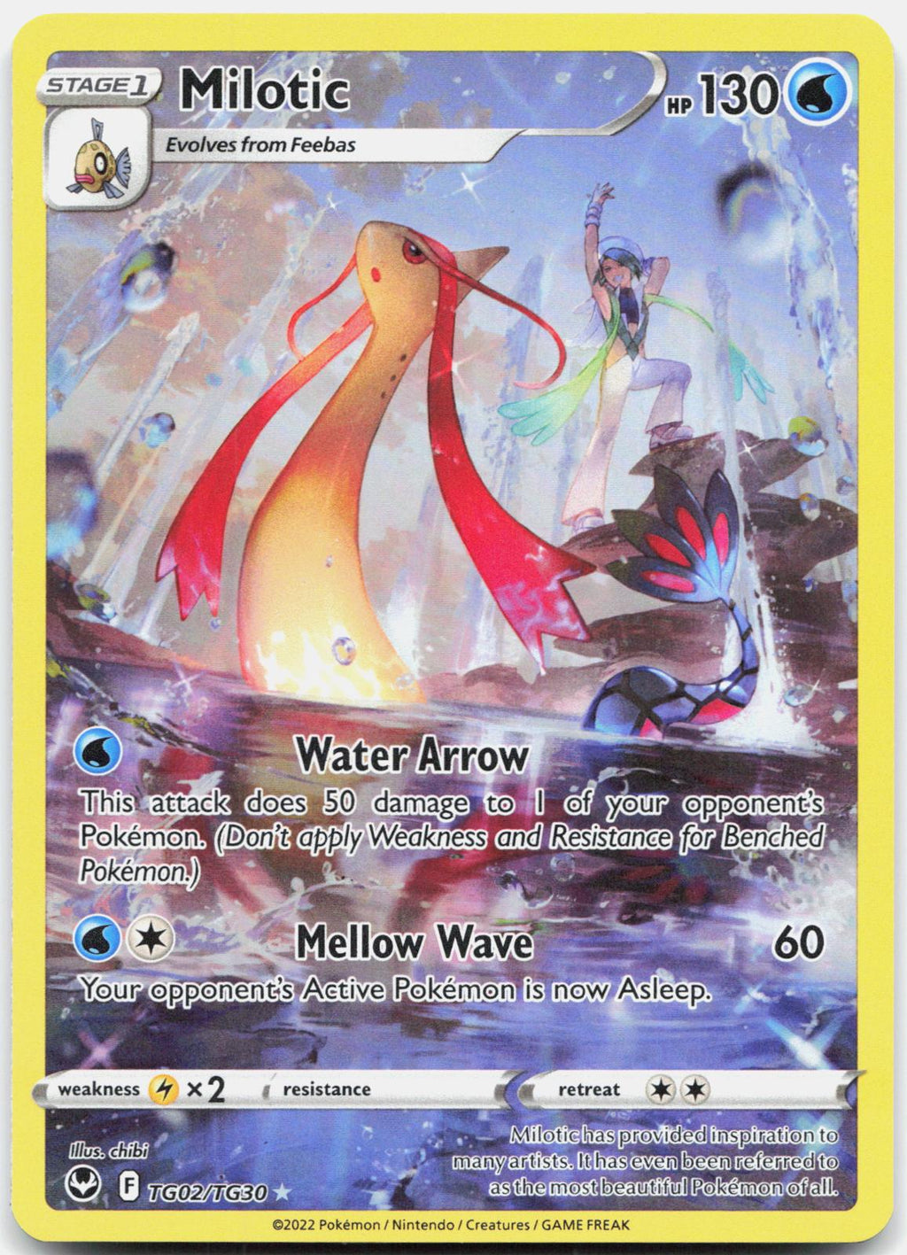 Milotic TG02/TG30 Holo Silver Tempest Trainer Gallery Pokemon NM