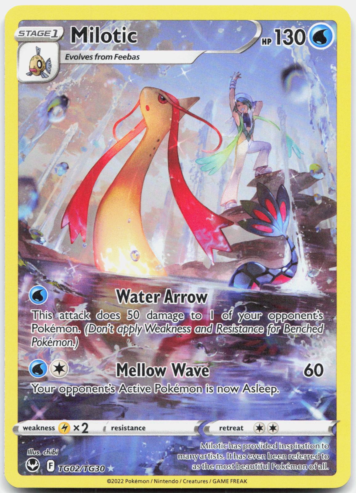Milotic TG02/TG30 Holo Silver Tempest Trainer Gallery Pokemon NM