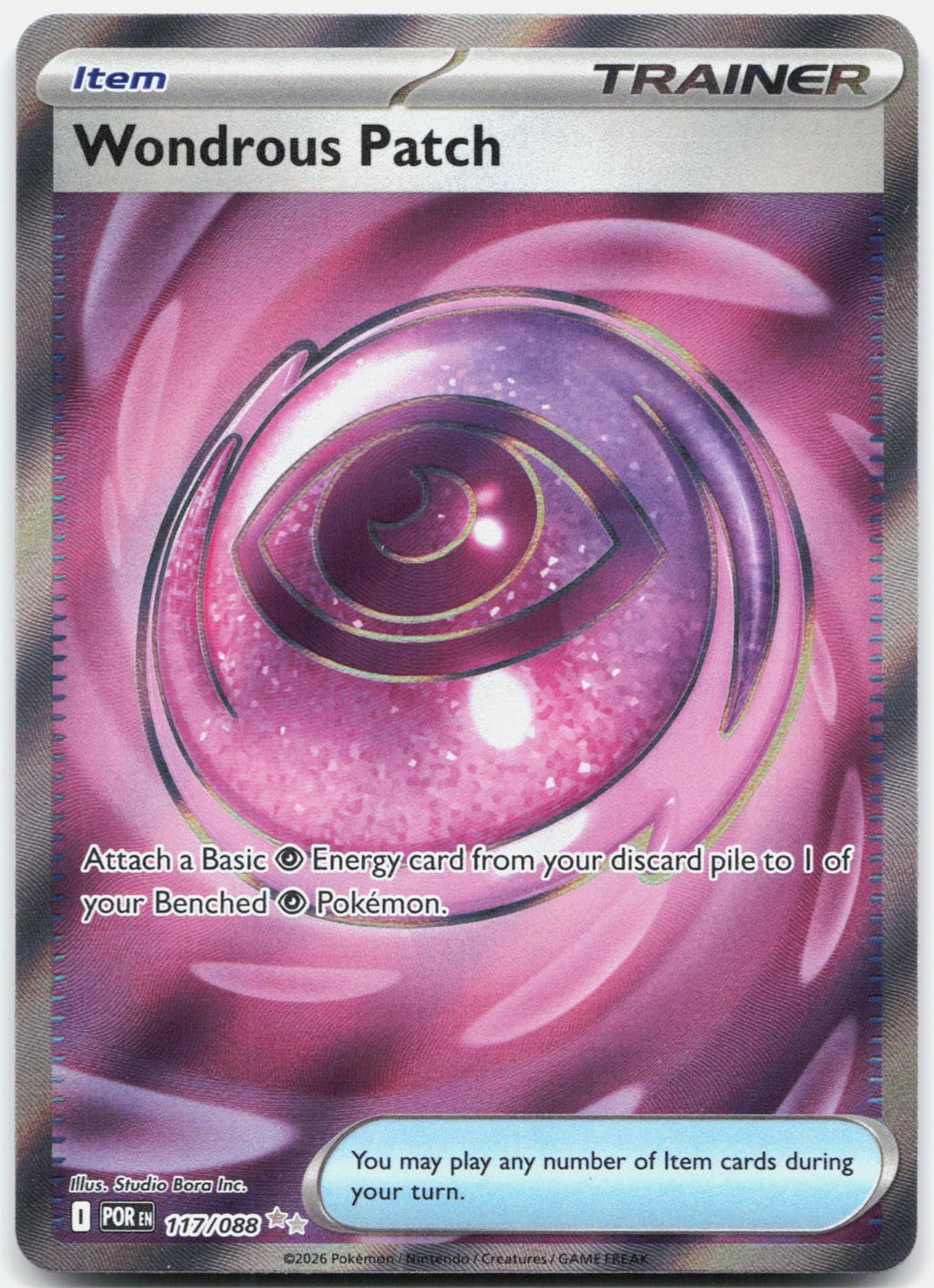 Wondrous Patch 117/088 Ultra Rare Perfect Order Pokemon Holo Near Mint