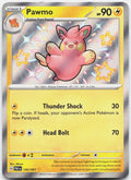Pawmo 143/091 Shiny Rare Paldean Fates Pokemon Holo Near Mint