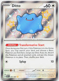 Ditto 201/091 Shiny Rare Paldean Fates Pokemon Holo Near Mint