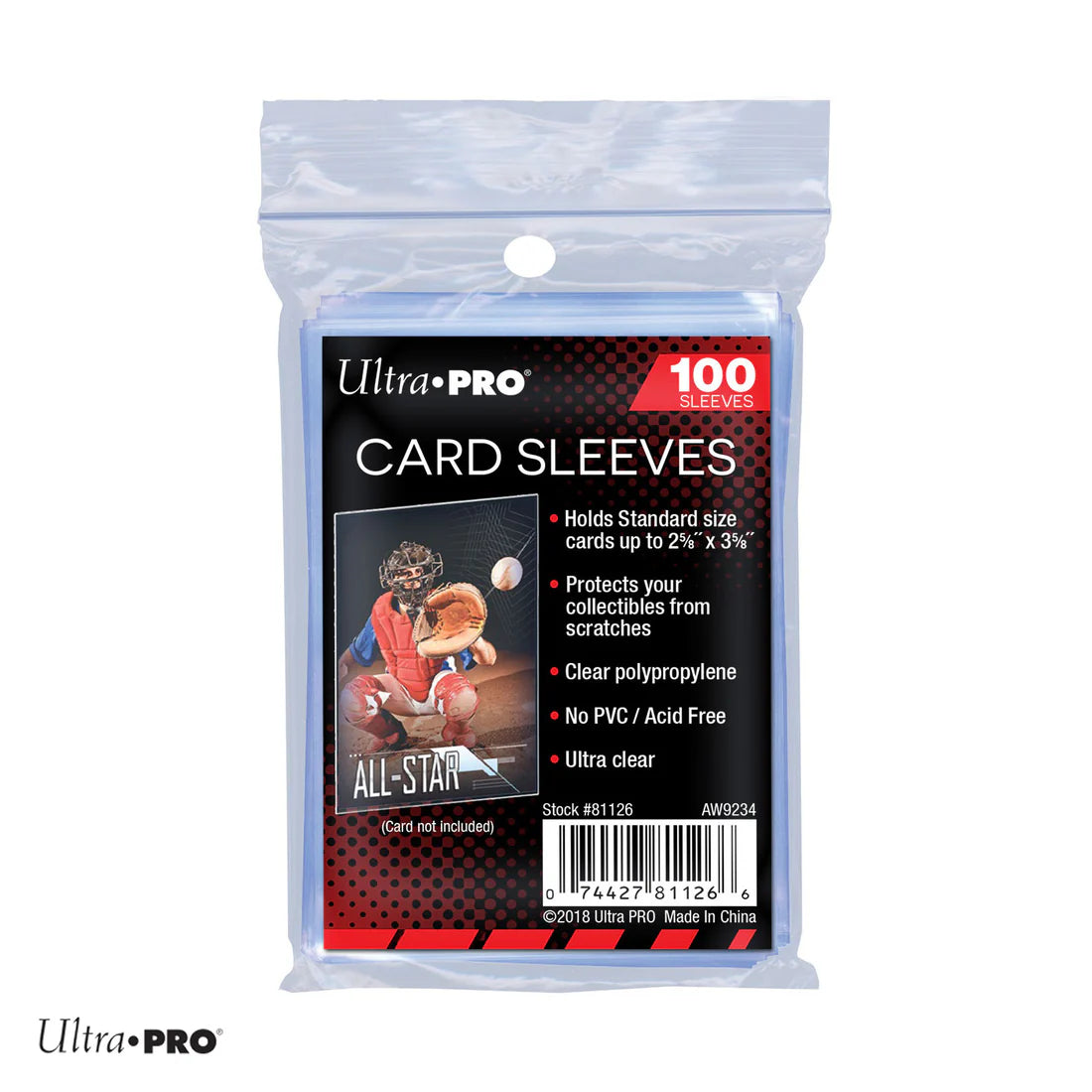 2.5" x 3.5" Soft Trading Card Protectors 100 Pack
