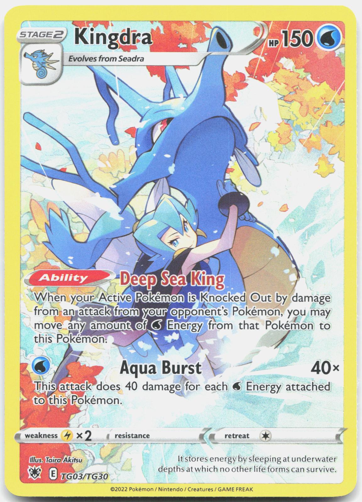 Kingdra TG03/TG30 Holo Astral Radiance Trainer Gallery Pokemon NM