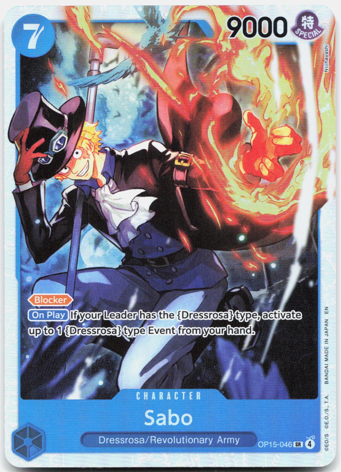 Sabo OP15-046 Super Rare Adventure on Kami's Island One Piece Foil Near Mint