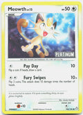 Meowth 106/146 Promo Burger King Pokemon Reverse Holo Damaged