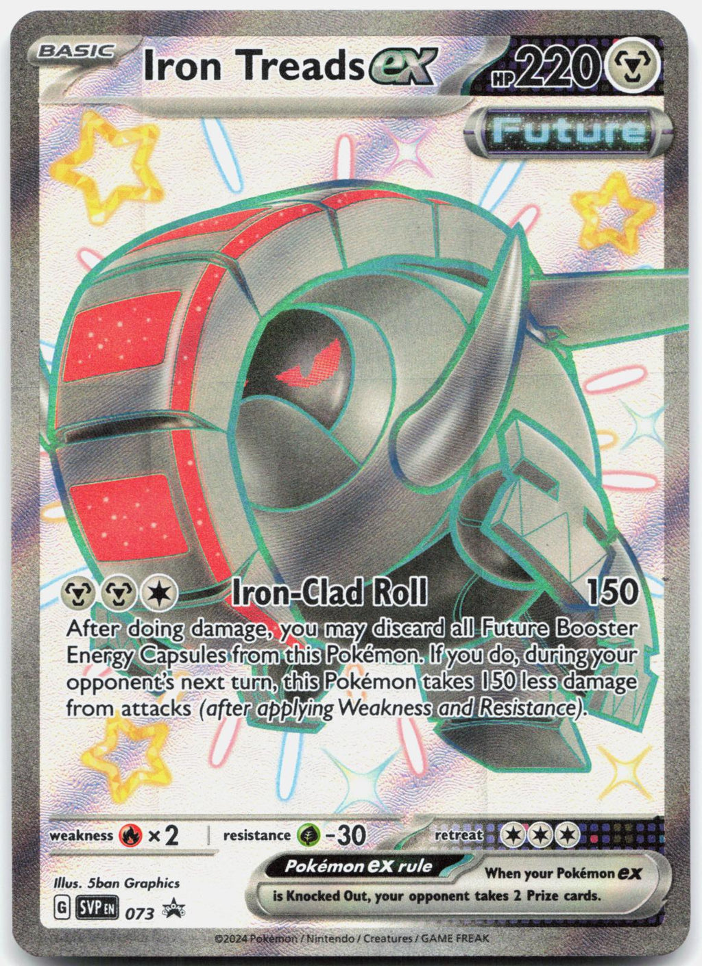 Iron Treads ex 073 Holo Promo Scarlet & Violet Promo Pokemon Near Mint