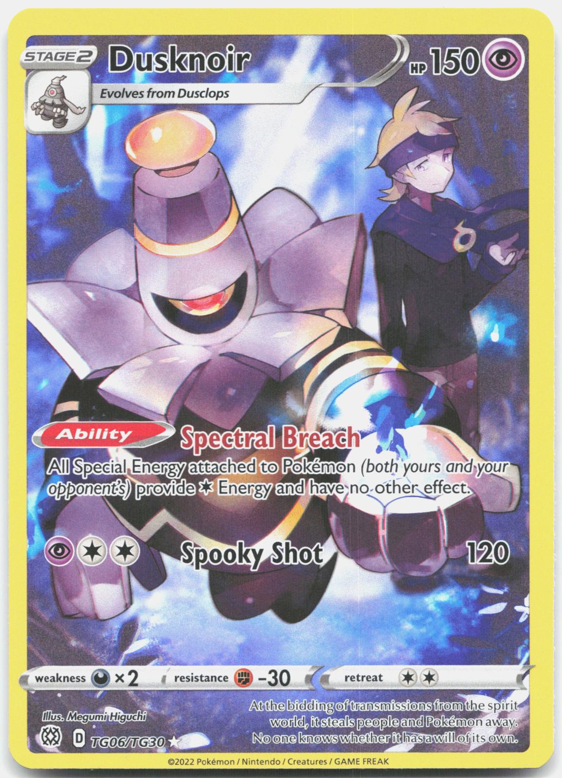 Dusknoir TG06/TG30 Holo Brilliant Stars Trainer Gallery Pokemon NM