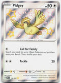 Pidgey 196/091 Shiny Rare Paldean Fates Pokemon Holo Near Mint