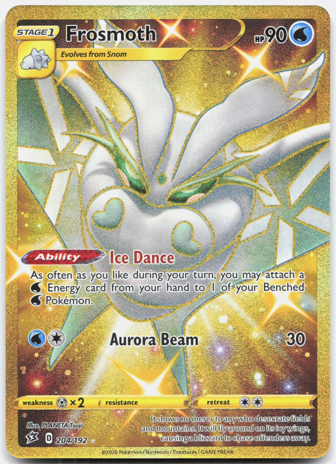 Frosmoth 204/192 Secret Rare Rebel Clash Pokemon Holo Near Mint