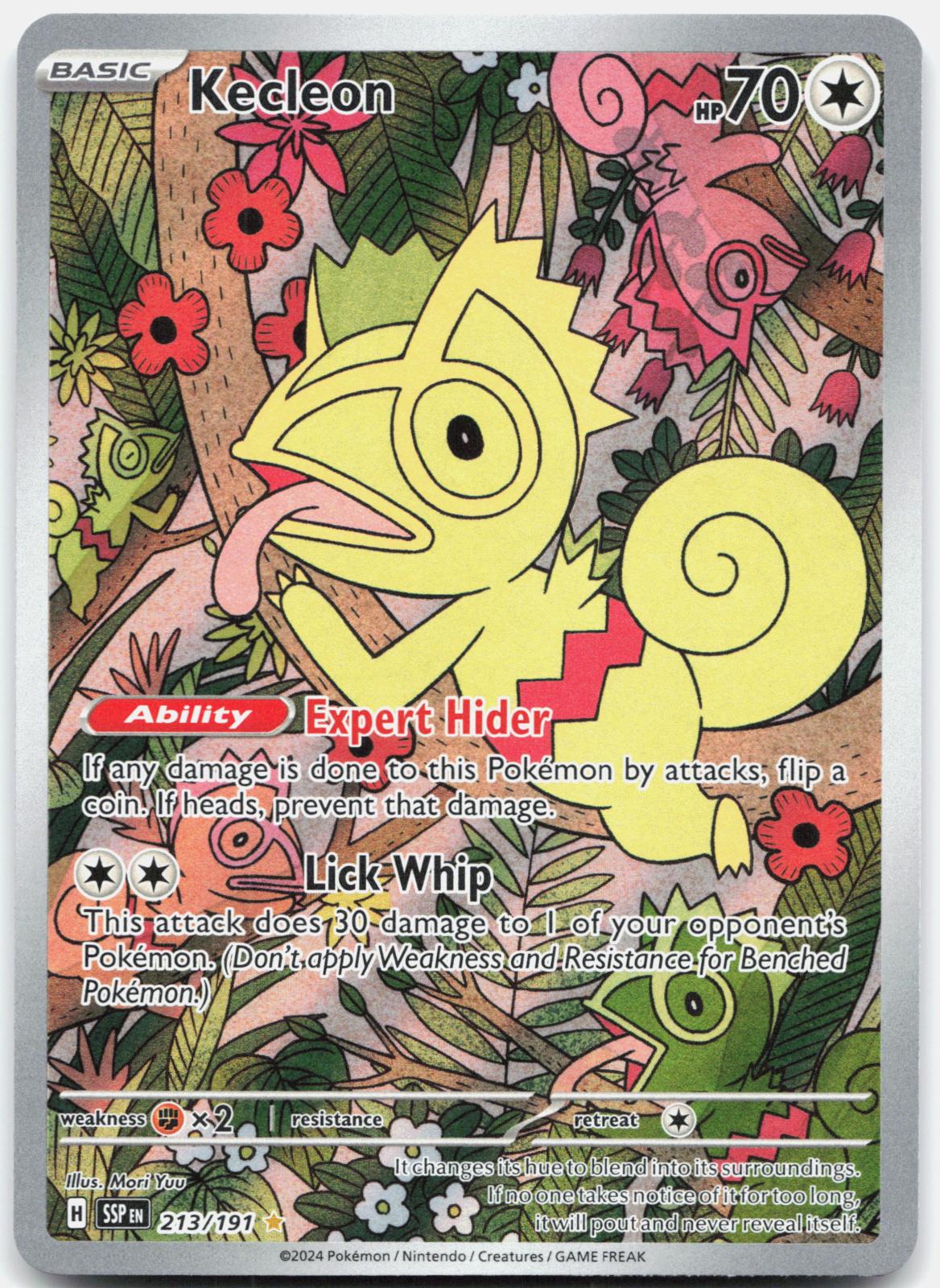 Kecleon 213/191 Illustration Rare Surging Sparks Pokemon Holo Near Mint