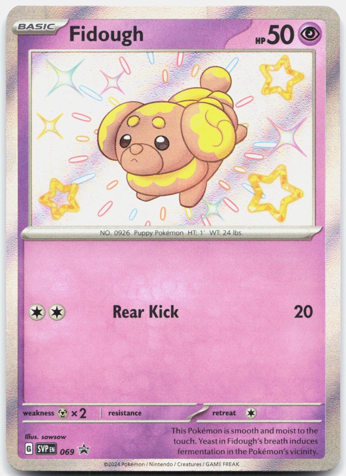 Fidough 069 Holo Promo Scarlet & Violet Promo Pokemon Near Mint