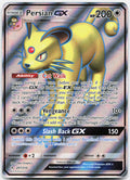 Persian GX 207/214 Ultra Rare Unbroken Bonds Pokemon Holo Near Mint