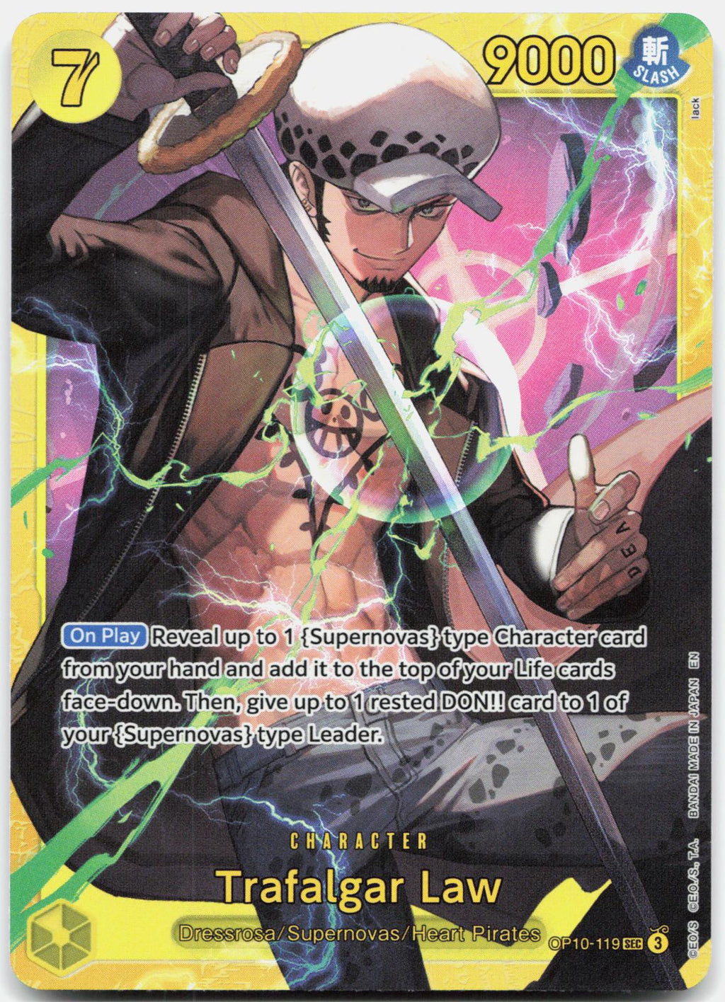 Trafalgar Law (Reprint) OP10-119 Premium Booster -The Best- Vol. 2 NM