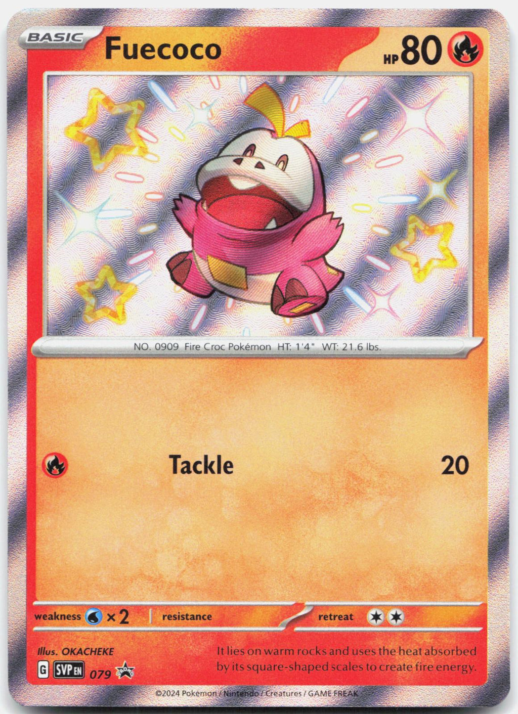 Fuecoco 079 Holo Promo Scarlet & Violet Promo Pokemon Near Mint
