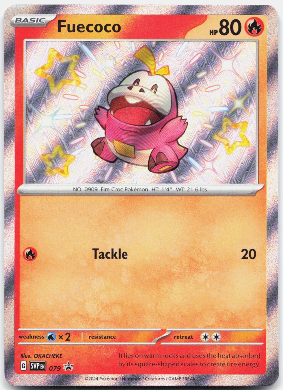Fuecoco 079 Holo Promo Scarlet & Violet Promo Pokemon Near Mint
