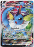 Vaporeon VMAX 030/203 Holo VMAX Rare Evolving Skies Pokemon Near Mint