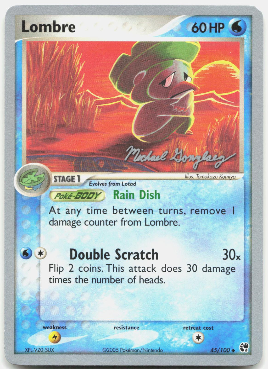 Lombre (Michael Gonzalez) 45/100 Uncommon World Championship Decks Pokemon NM