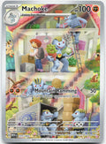 Machoke 177/165 Illustration Rare 151 Pokemon Holo Moderately Played