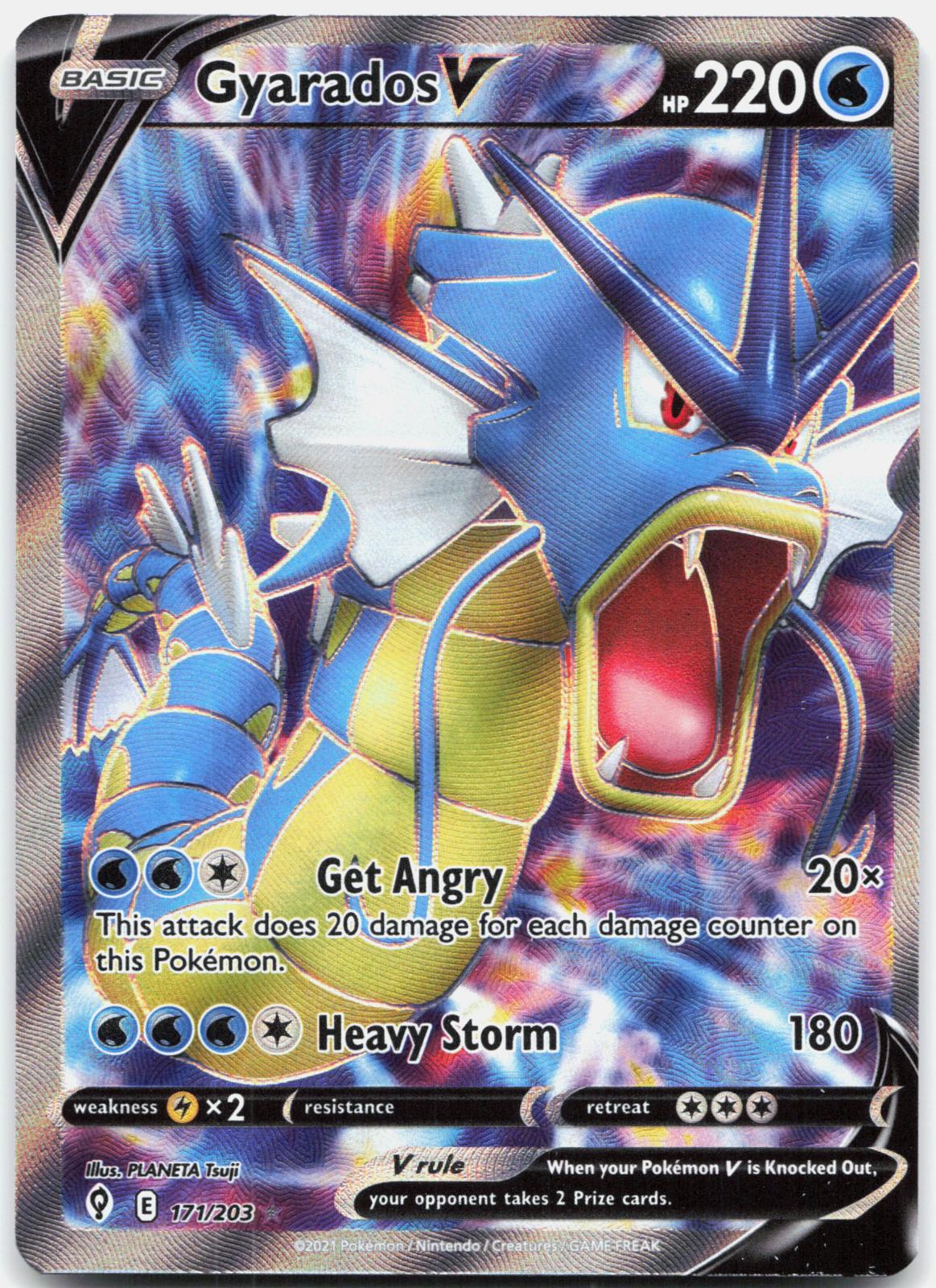 Gyarados V 171/203 Ultra Rare Evolving Skies Pokemon Holo Near Mint