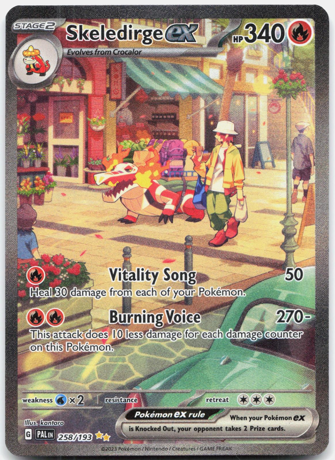 Skeledirge ex 258/193 Special Illustration Rare Paldea Evolved Pokemon Holo NM