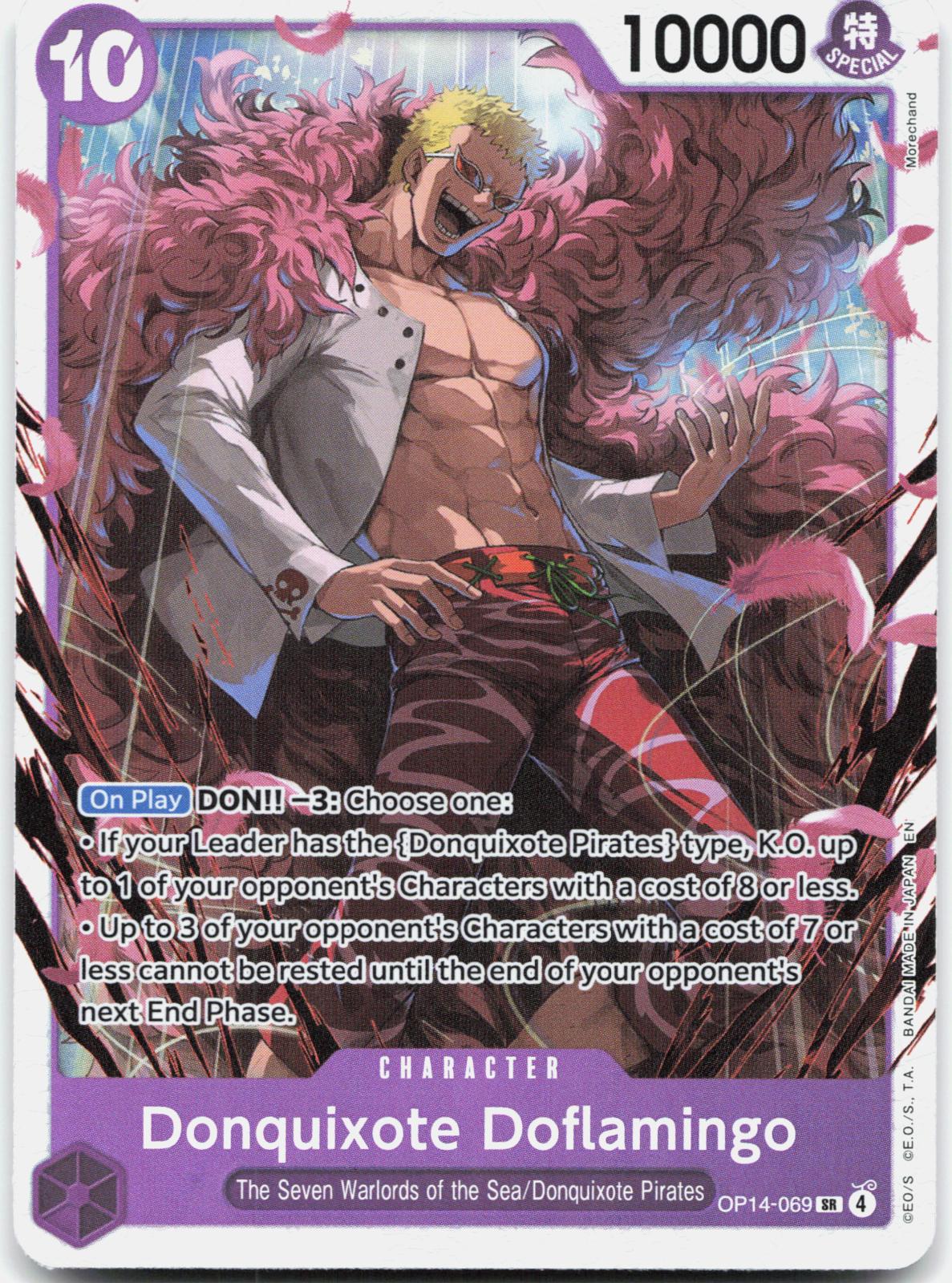 Donquixote Doflamingo OP14-069 The Azure Sea's Seven One Piece Foil NM