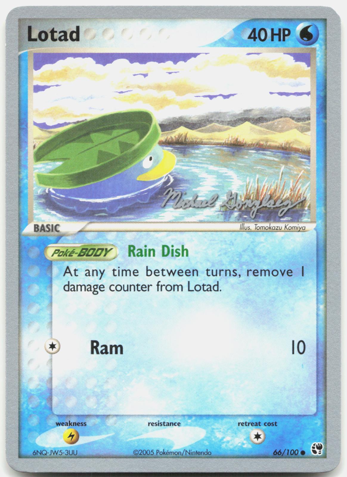 Lotad (66) (Michael Gonzalez) 66/100 Common World Championship Decks Pokemon NM