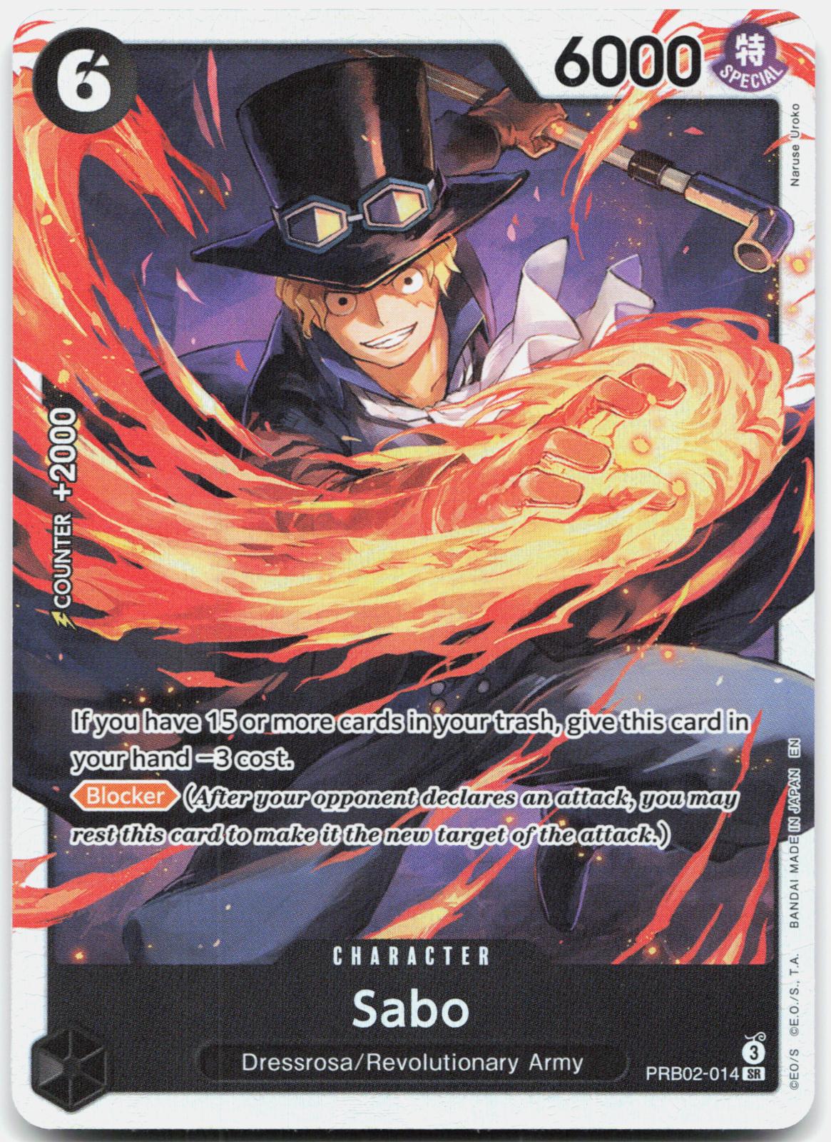 Sabo PRB02-014 Super Rare Premium Booster -The Best- Vol. 2 One Piece Foil NM