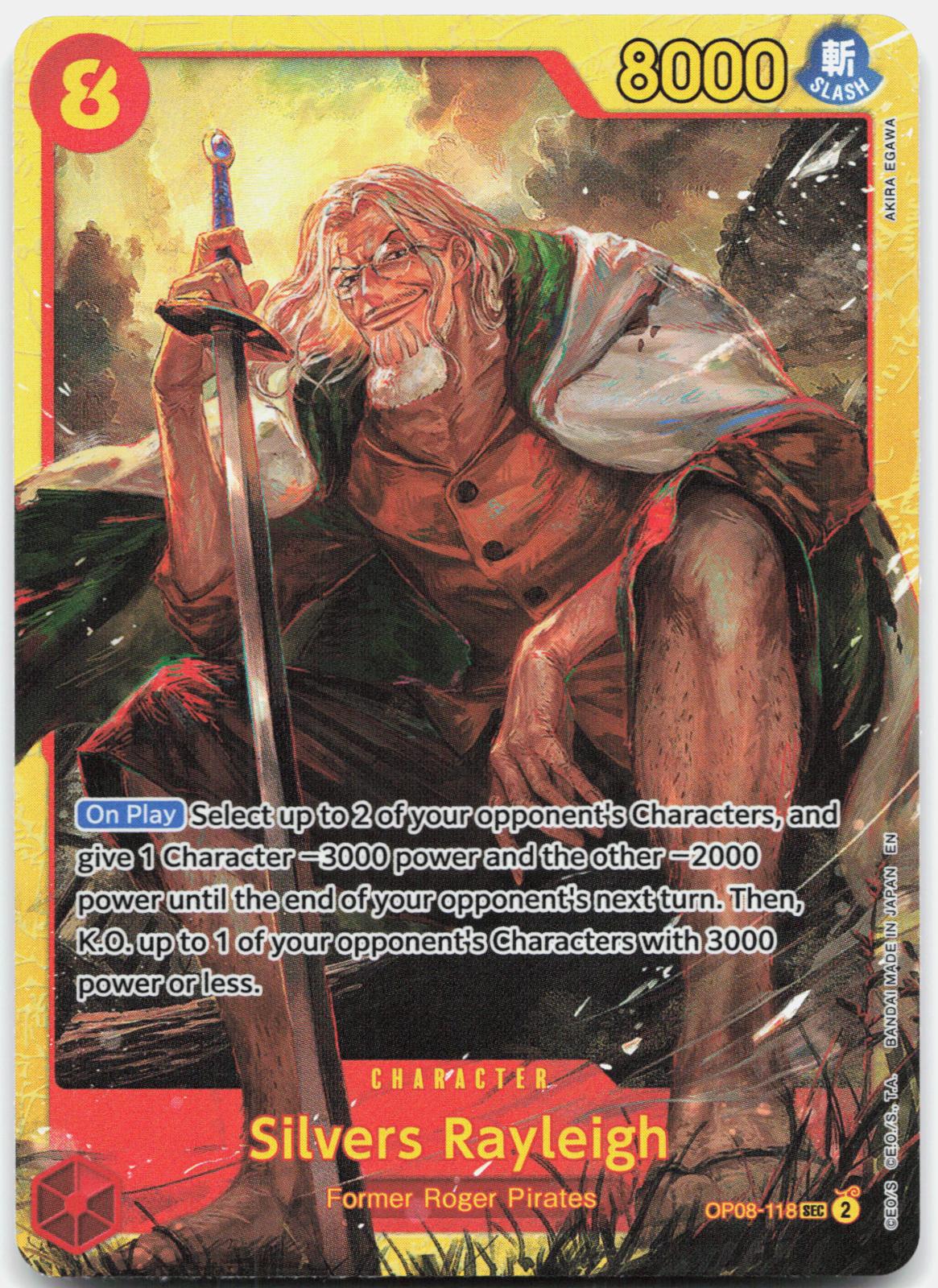 Silvers Rayleigh (Reprint) OP08-118 Premium Booster -The Best- Vol. 2 NM