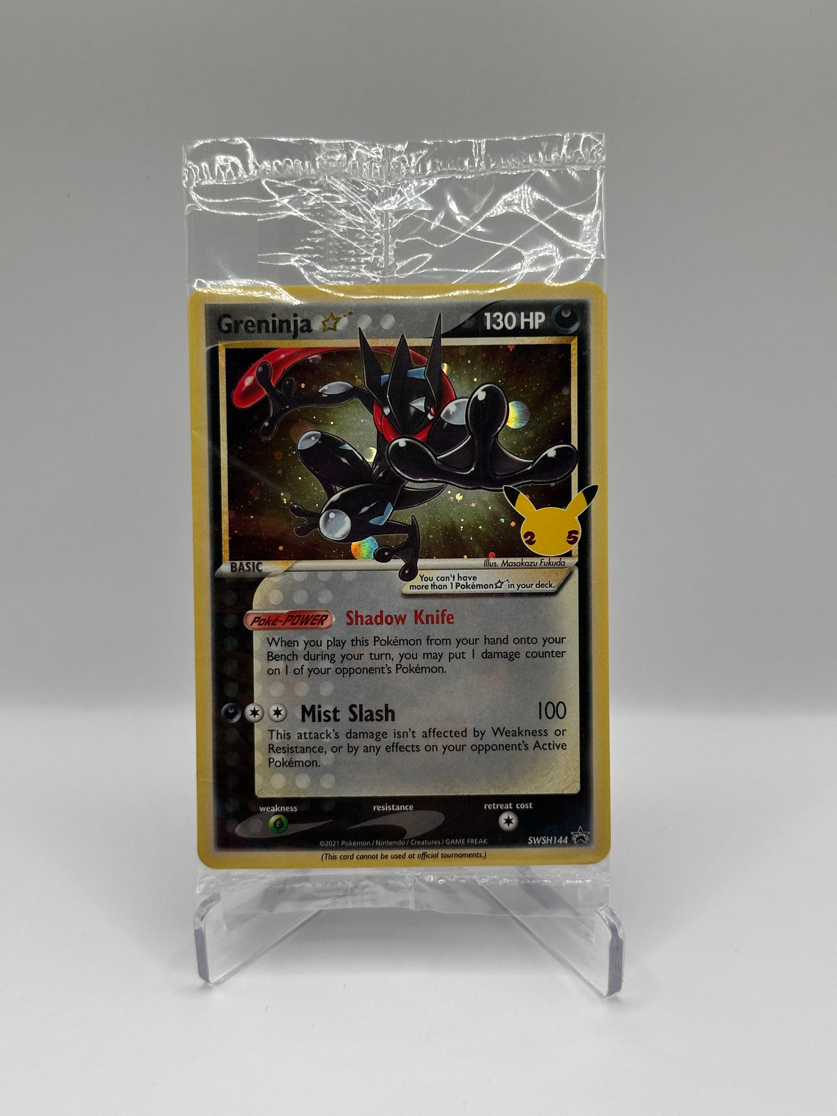 Sealed Greninja Gold Star Promo SWSH144