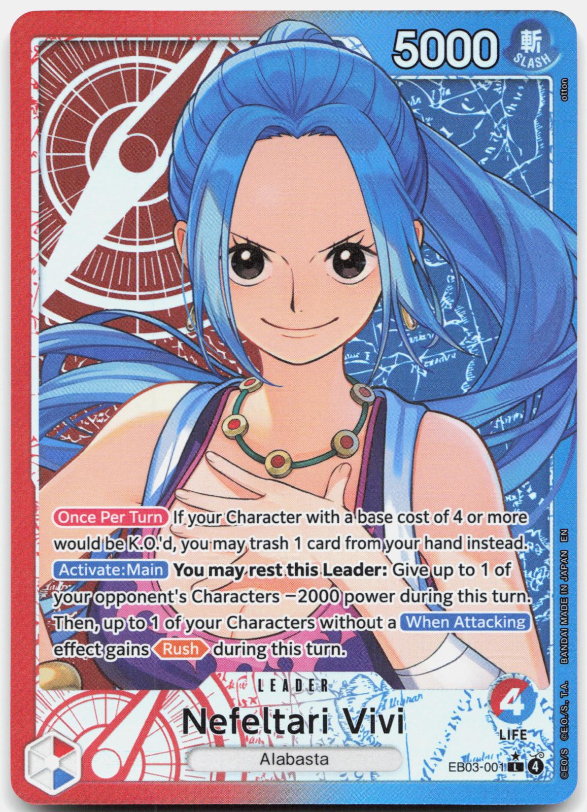Nefeltari Vivi (001) (Alternate Art) EB03-001 Extra Booster: Near Mint