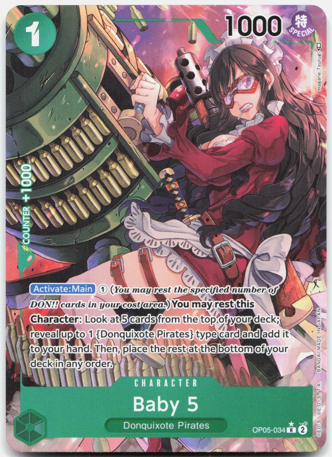Baby 5 (034) (Alternate Art) OP05-034 Awakening of the New Era One Piece Foil NM