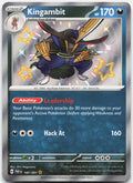 Kingambit 187/091 Shiny Rare Paldean Fates Pokemon Holo Near Mint