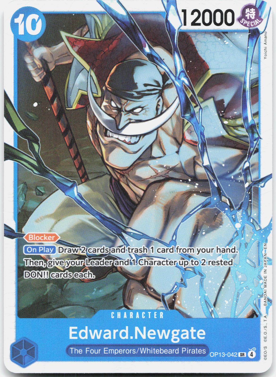 Edward.Newgate OP13-042 Super Rare Carrying On His Will One Piece Foil Near Mint