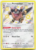 Galarian Perrserker SV087/SV122 Shining Fates Shiny Vault Pokemon Holo NM