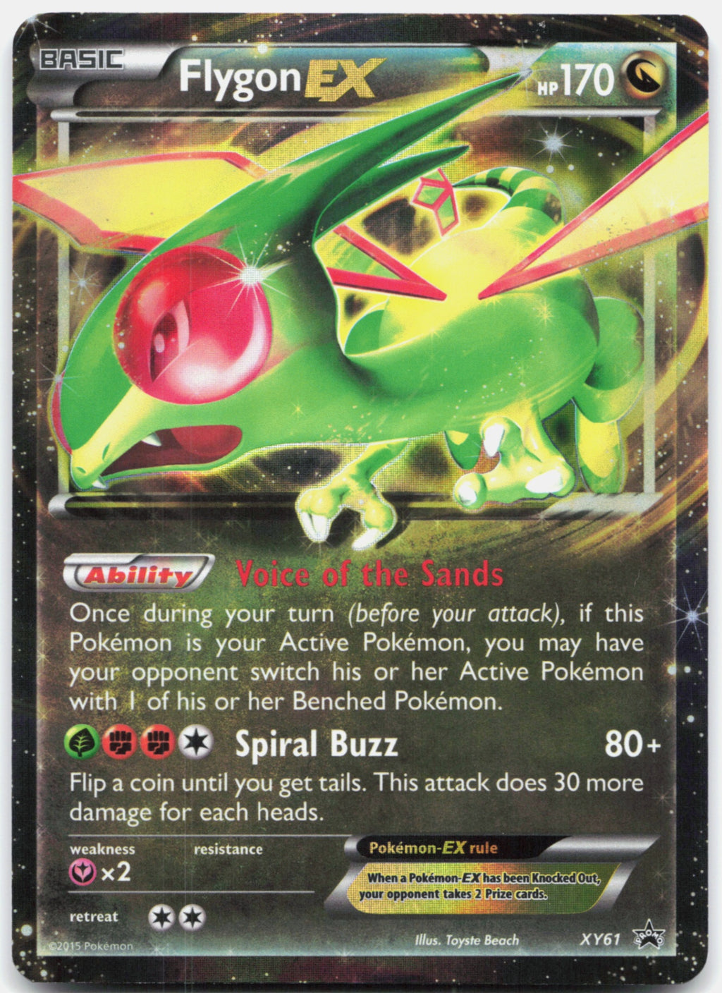 Flygon EX XY61 front