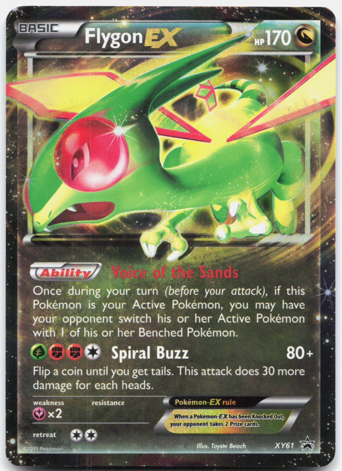 Flygon EX XY61 front