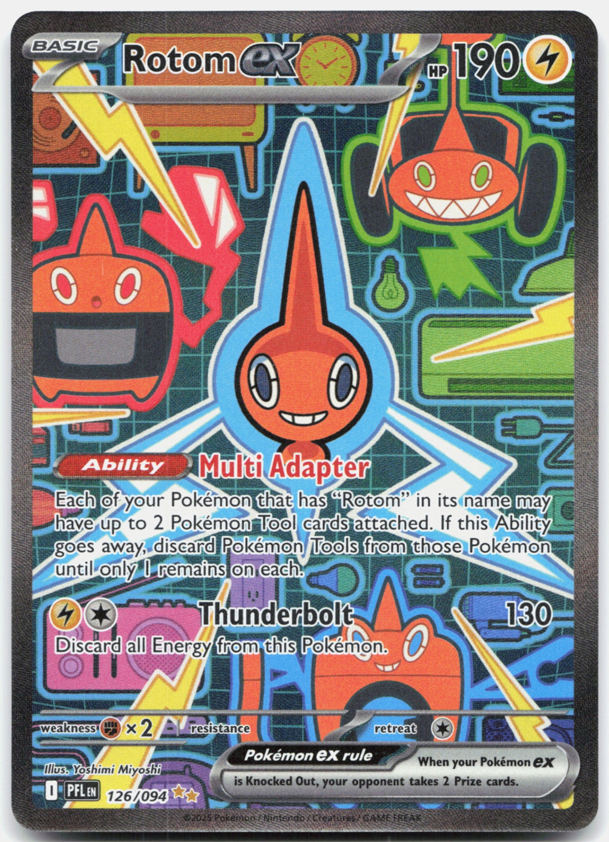 Rotom ex Phantasmal Flames front