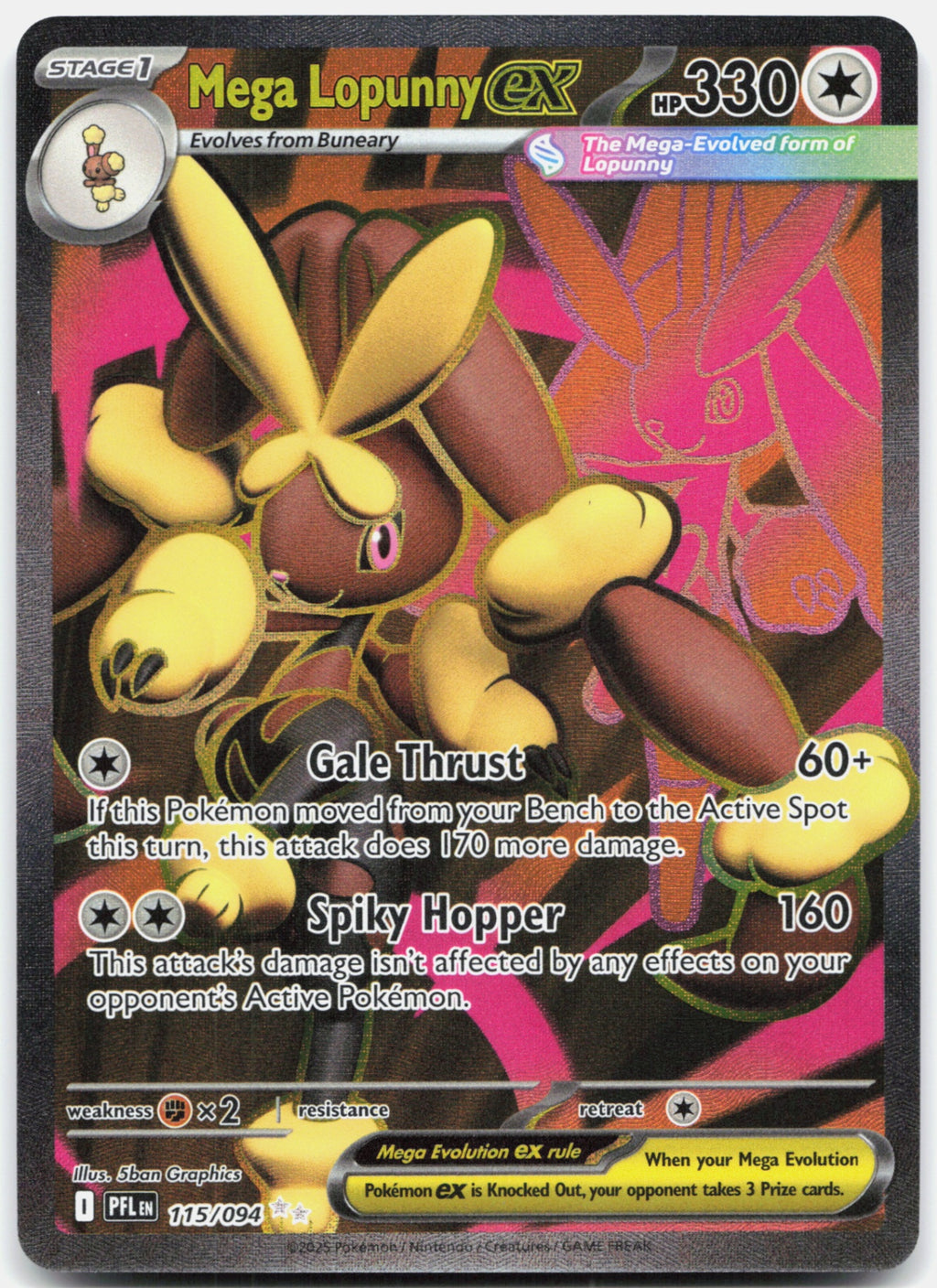Mega Lopunny ex - Phantasmal Flames 115/094
