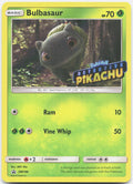Bulbasaur - (Detective Pikachu Stamped) SM198 Holo Sun & Moon Promo Pokemon NM