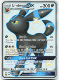 Umbreon GX SV69/SV94 Shiny GX Rare Hidden Fates Shiny Vault Pokemon Holo NM