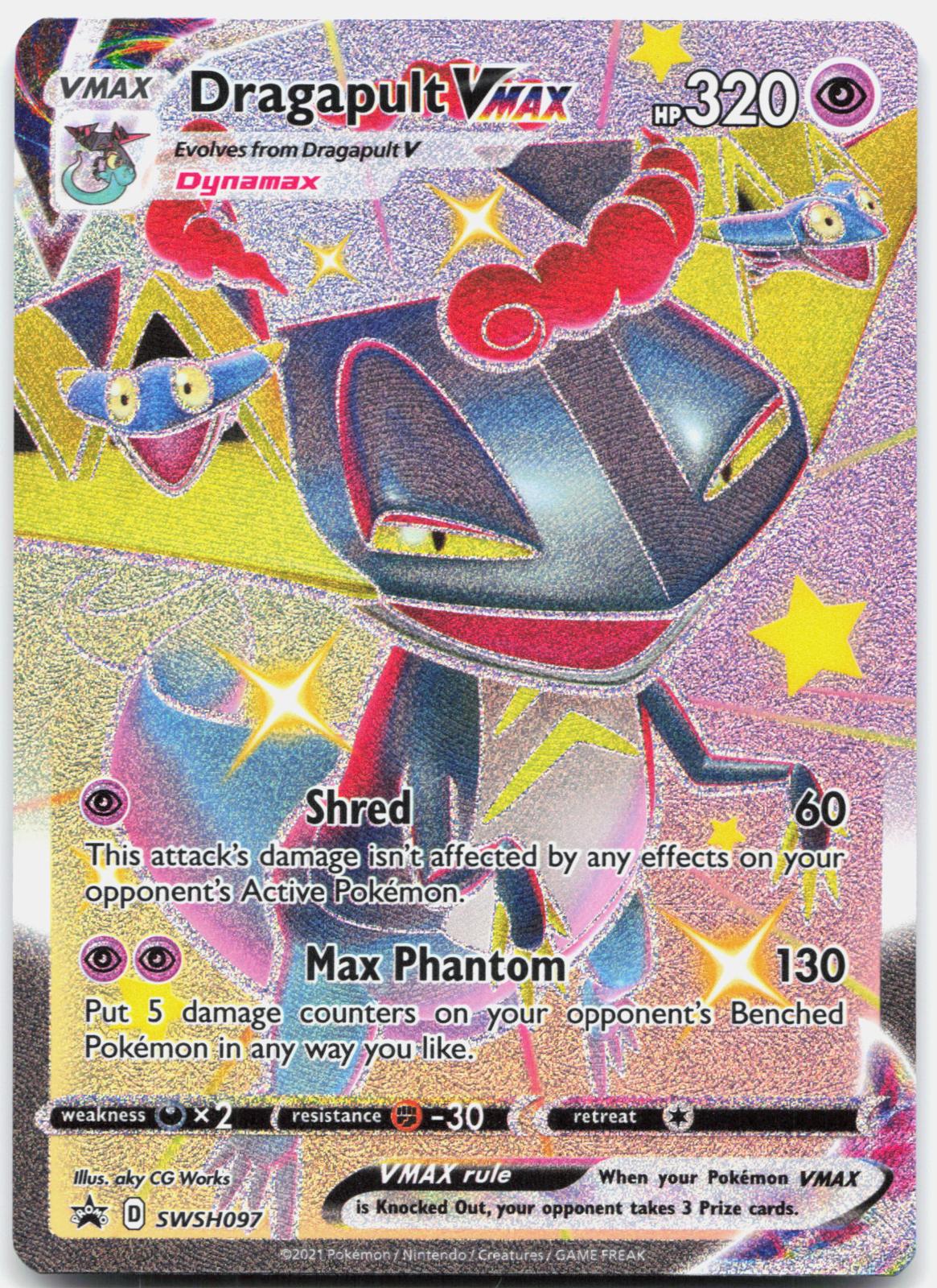 Dragapult VMAX SWSH097 Holo Promo Sword & Shield Promo Pokemon Near Mint