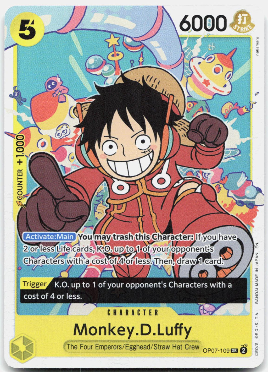 Monkey.D.Luffy (Reprint) OP07-109 Premium Booster -The Best- Vol. 2 NM