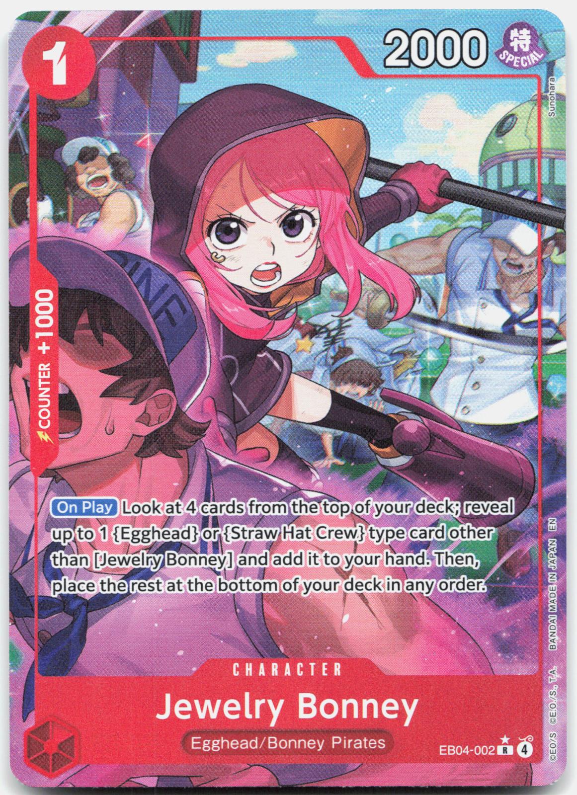 Jewelry Bonney (Alternate Art) EB04-002 Adventure on Kami's Island NM