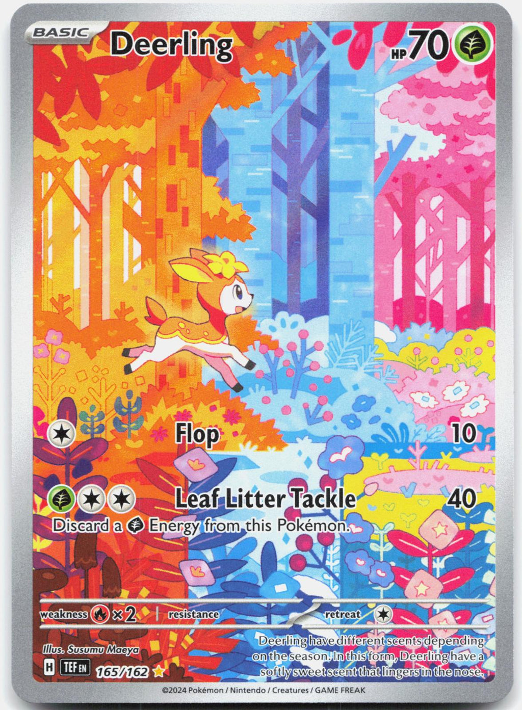 Deerling 165/162 Illustration Rare Temporal Forces Pokemon Holo Near Mint